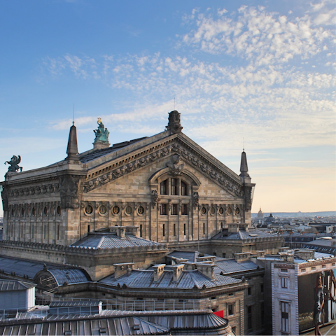 Book a night of opera at the nearby Palais Garnier