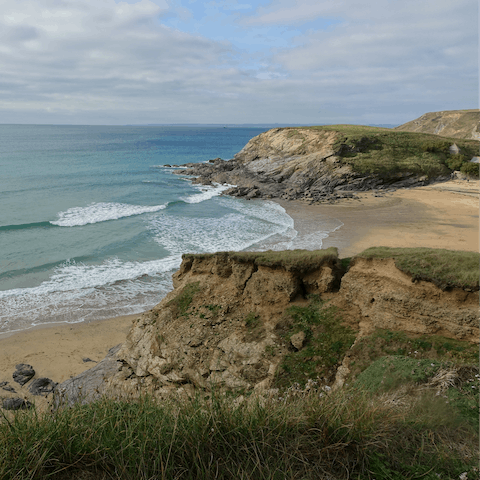Take a day trip to sandy Oddicombe Beach