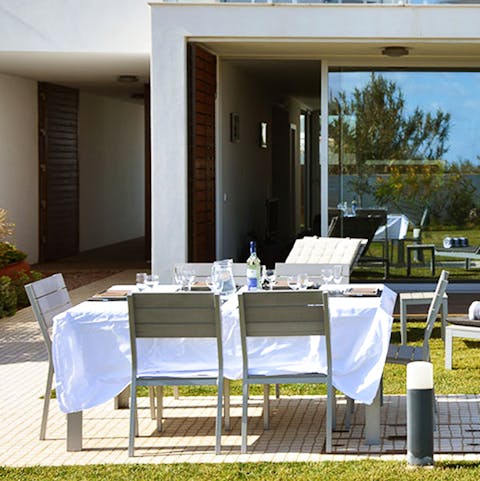 Enjoy an al fresco meal on the private terrace