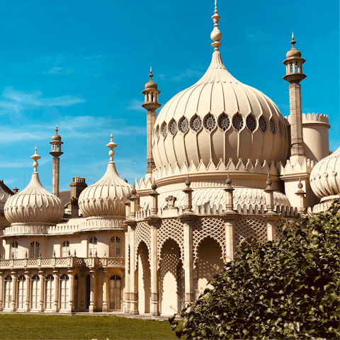 Head twenty minutes east to the iconic Pavilion Gardens