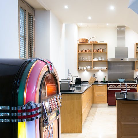 Dance around the jukebox as you prepare dinner
