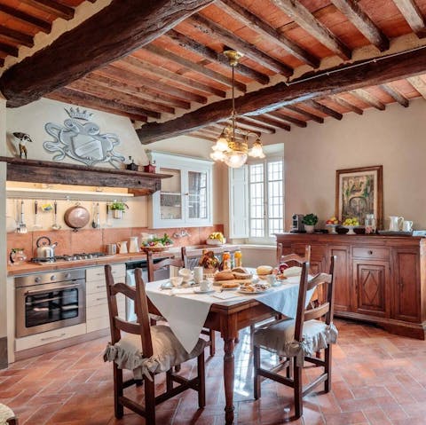 Guests appreciated the blend of modern and traditional Tuscan style.