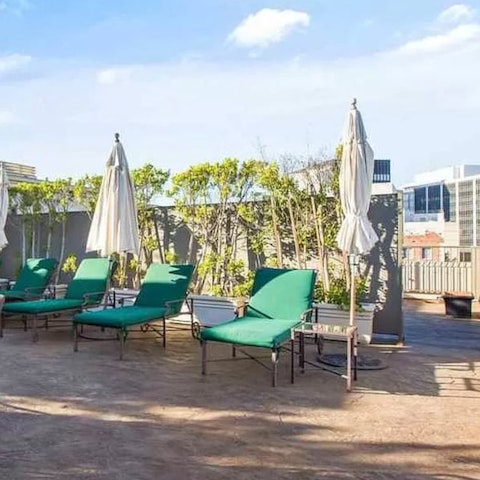 Sit back and relax on the shared rooftop terrace