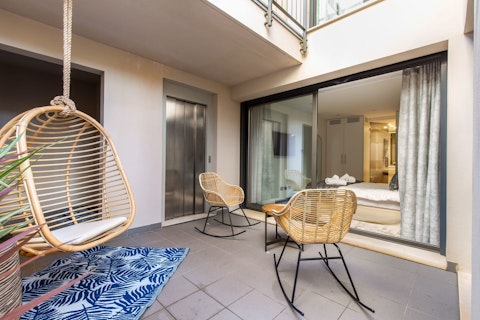 Gather on the private terrace for drinks