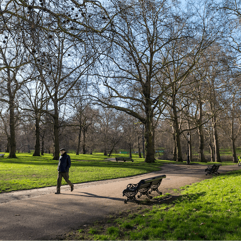 Meet the local wildlife in Green Park, just around the corner from your front door