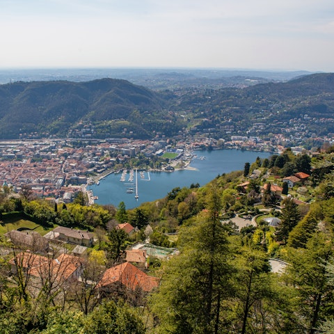 Stay in the picturesque hilltop village of Brunate