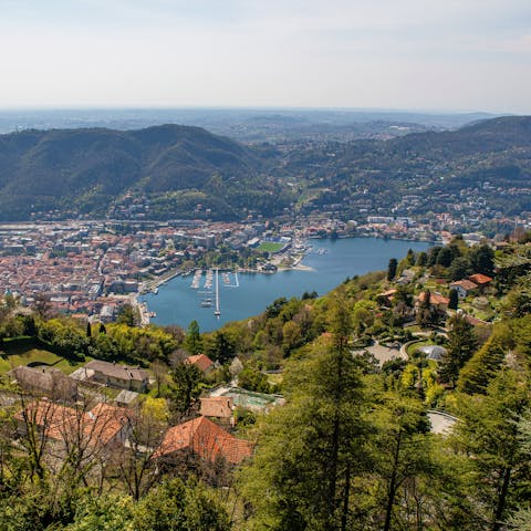 Stay in the picturesque hilltop village of Brunate