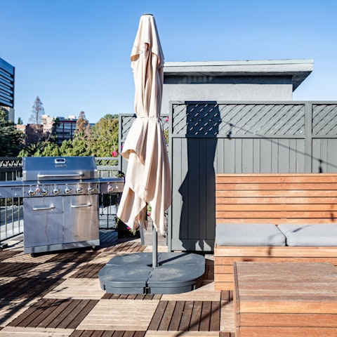 Spend evenings on the terrace with a barbecue dinner