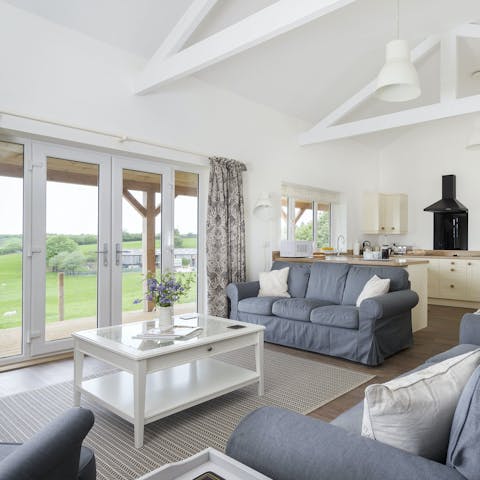 Sprawl out in the open-plan living area