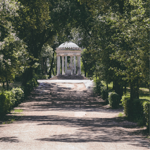 Explore Rome, including Villa Borghese, just steps away