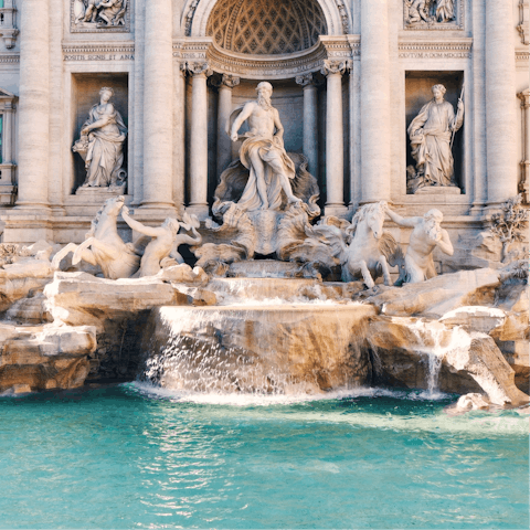 Have a stroll over to the nearby Trevi Fountain