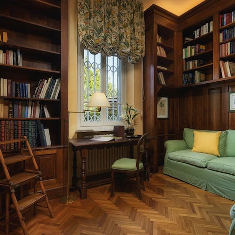 Find some time to yourself with a good book in the study