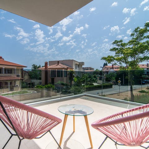 Enjoy an afternoon drink with a view