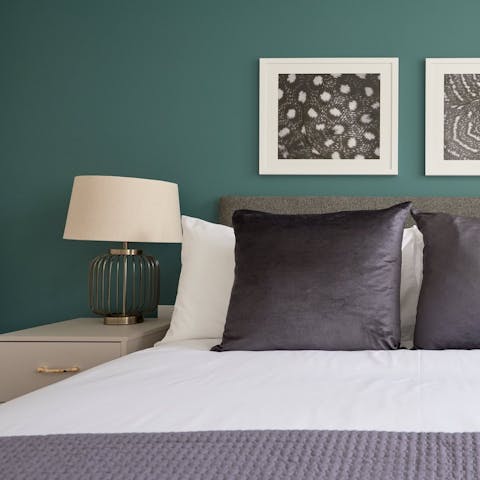 Sleep well in the sumptuous beds