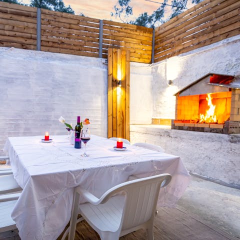 Light the barbecue and prepare your own Greek-inspired feast