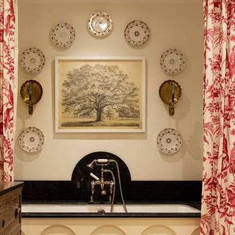 Close the curtains around the bath and enjoy a spa-like experience at home