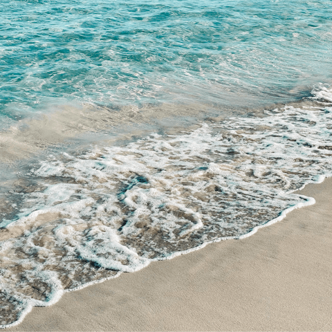 Spend days at the beach – just a five-minute drive away