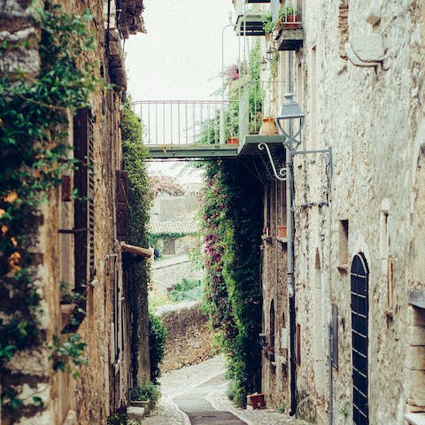 Drive down to the charming Tuscan commune of Gambassi Terme