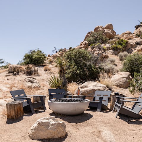 Gather around the fire pit