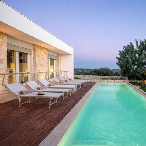 Cool off with a refreshing swim in the private pool