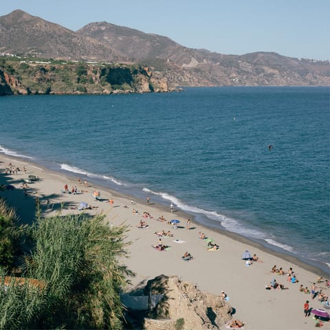 Check out the stunning beaches along the coastlines of Nerja and Malaga