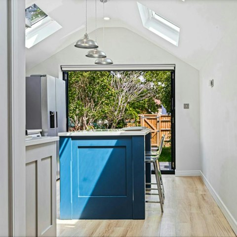 Cook with the doors wide open to the garden