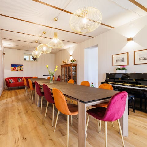Host lavish dinners in the formal dining room