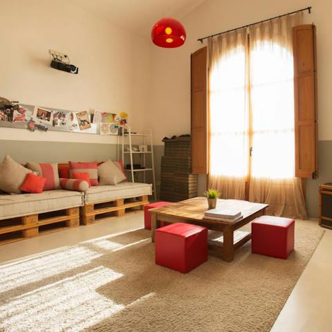 Gather together for movie night in the cinema room