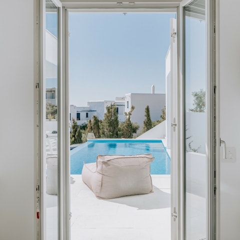 Cool off with a dip in the infinity pool