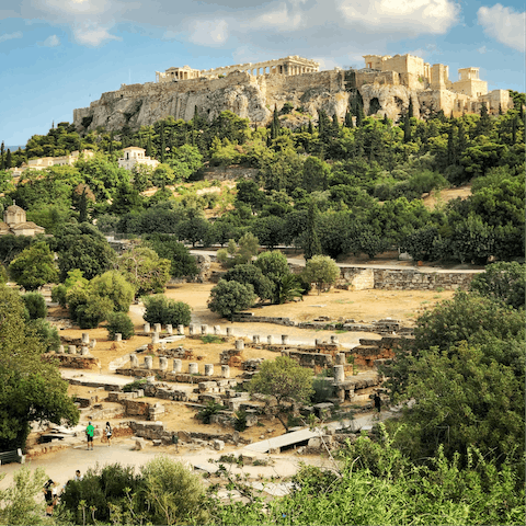 Explore the ancient history of this most fascinating city – you're staying right at its heart