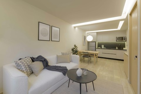 Cook, dine, and unwind in one calm, connected space