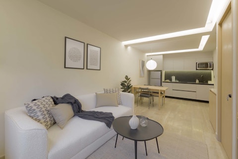 Cook, dine, and unwind in one calm, connected space
