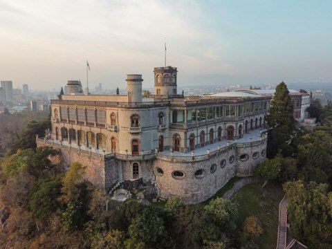 Tour Castillo de Chapultepec, a palace with sweeping city views, twenty-two minutes by car