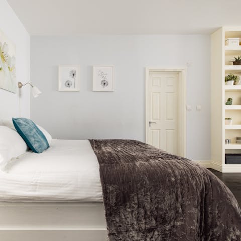 Enjoy a restful night's sleep in the top quality bedding