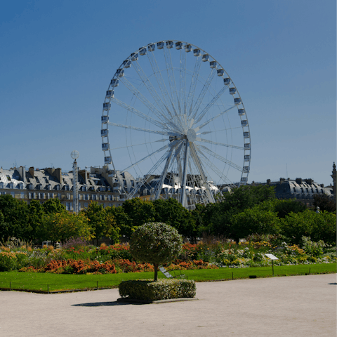 Enjoy a romantic stroll through the Tuileries Garden