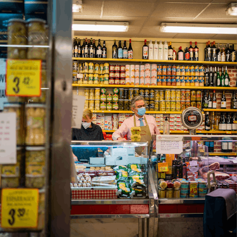 Browse the local produce on offer at Mercat de Sant Antoni, a short walk away
