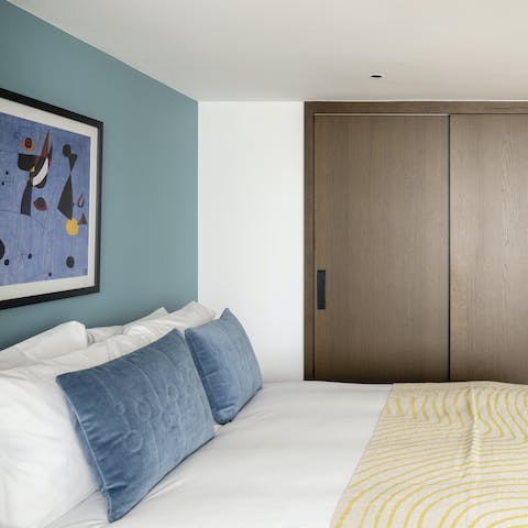 Rest well in the large and comfortable bed