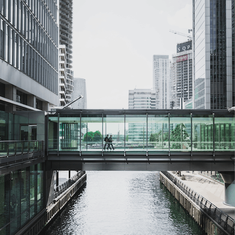 Stay in the sleek business hub of Canary Wharf