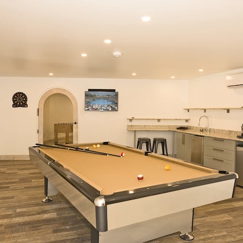 Get a holiday tournament going on the pool table