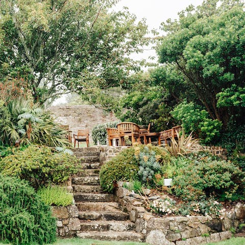 Encourage your kids to explore the enchanting garden