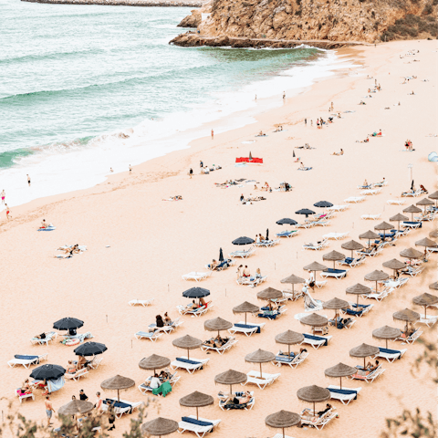 Bask in the sun on the local beach – Lagoa de Albufeira is just 2km away