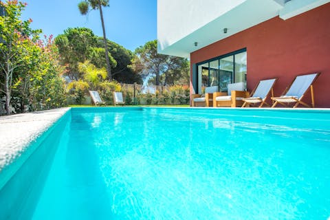 Take a midday dip in the private swimming pool, and cool down