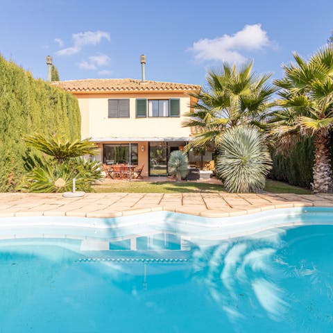 Escape the heat with a dip in your private pool