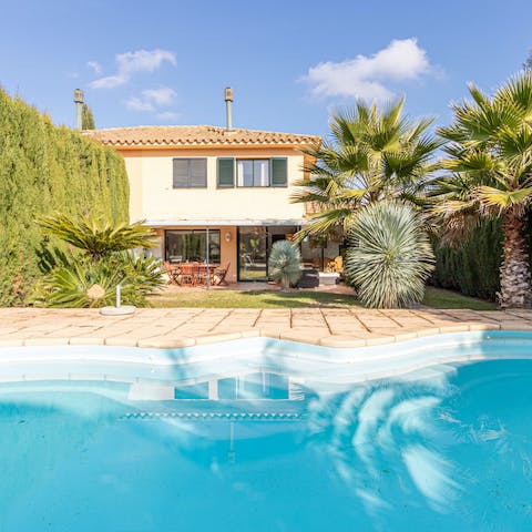 Escape the heat with a dip in your private pool