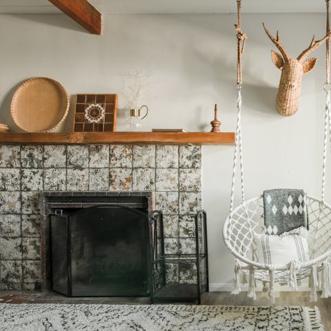 Cosy up in front of the fireplaces in the living rooms