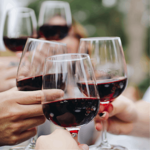 Sip wine and sample French food at one of the nearby bistros