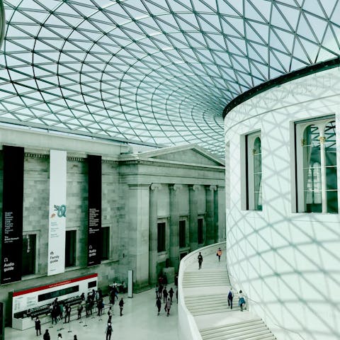 Spend a cultural afternoon at the British Museum, seven minutes away on foot