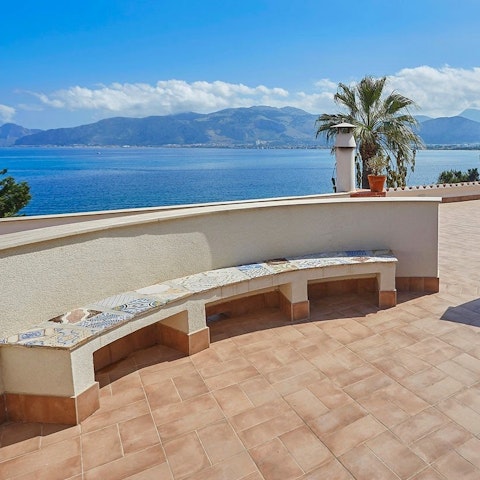 Savour stunning views from the villa's terraces