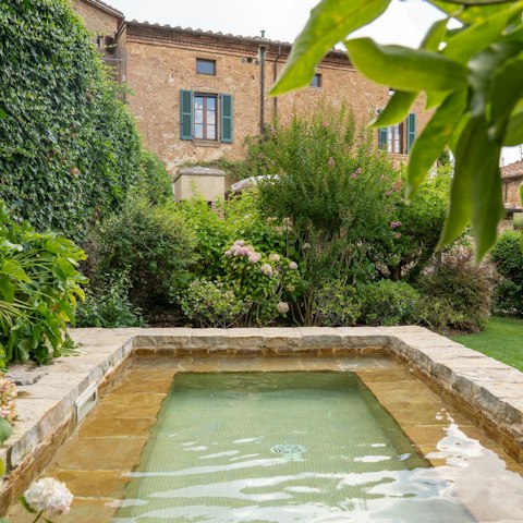 Take a quick dip in the private plunge pool