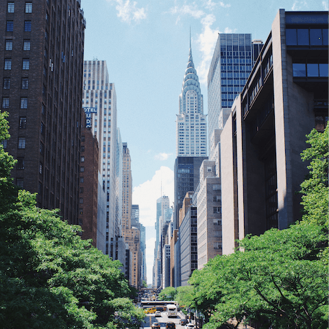 Admire the Empire State Building, a twenty-minute walk away